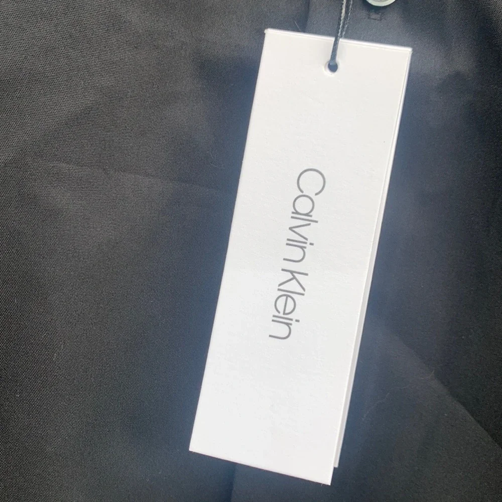 New, Black Calvin Klein Dress Shirt Boys Size 8 - Picture 2 of 9